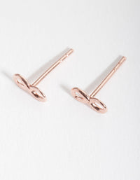 Rose Gold Plated Infinity Earrings - link has visual effect only
