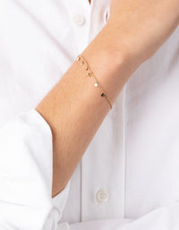 Gold Plated Sterling Silver Disc Jingle Bracelet - link has visual effect only