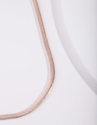 Rose Gold Plated Necklace - link has visual effect only