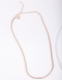 Rose Gold Plated Necklace - link has visual effect only