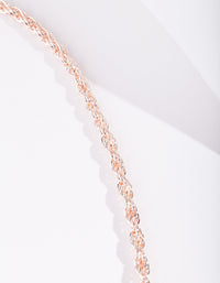 Real Rose Gold Plated 40cm Necklace - link has visual effect only