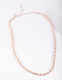 Real Rose Gold Plated 40cm Necklace - link has visual effect only
