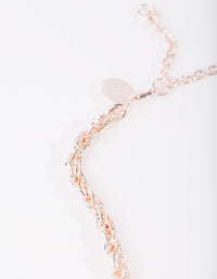 Real Rose Gold Plated 40cm Necklace - link has visual effect only
