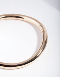 Gold Wave Round Bangle - link has visual effect only