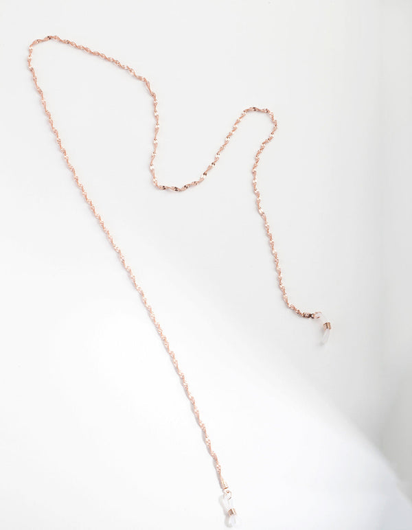 Rose Gold Twist Sunglasses Chain