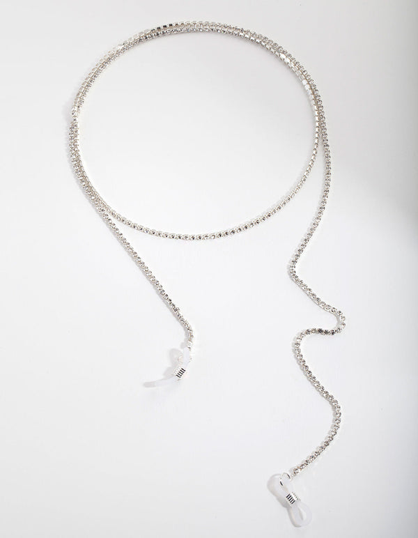 Silver Diamante Sunglasses Chain