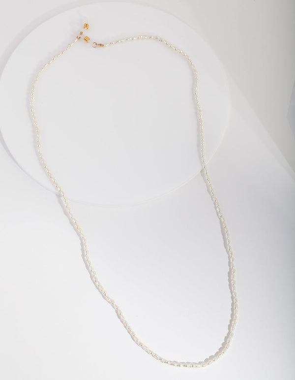 Gold Pearl Sunglasses Chain