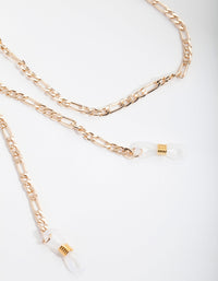 Gold Figaro Sunglasses Chain - link has visual effect only