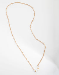 Gold Figaro Sunglasses Chain - link has visual effect only
