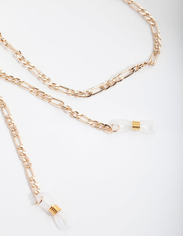 Gold Figaro Sunglasses Chain
