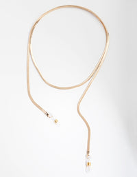 Gold Snake Sunglasses Chain - link has visual effect only
