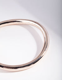 Rose Gold Wavey Round Bangle - link has visual effect only