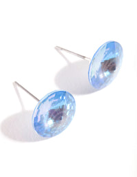 Blue Diamond Simulant Stud Earrings - link has visual effect only