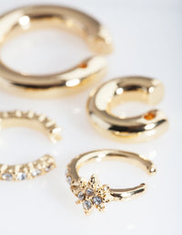 Real Gold Plated Cuff Earring Pack - link has visual effect only