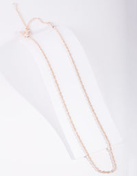 Real Rose Gold Plated Thin Necklace - link has visual effect only