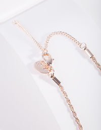 Real Rose Gold Plated Thin Necklace - link has visual effect only