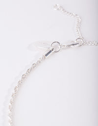 Real Silver Plated Thin Necklace - link has visual effect only