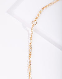 Real Gold Plated Bar Necklace - link has visual effect only