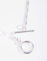 Real Silver Plated Lariat Necklace - link has visual effect only