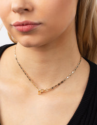 Real Gold Plated Lariat Necklace - link has visual effect only