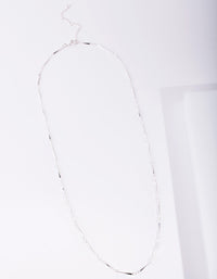 Real Silver Plated Long Necklace - link has visual effect only