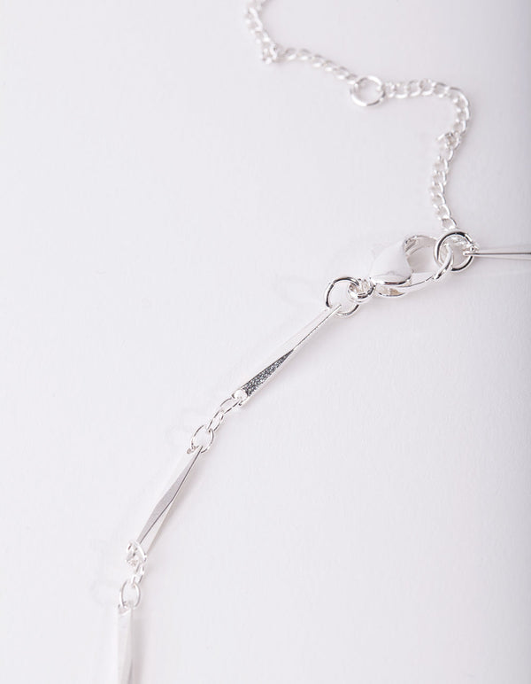 Real Silver Plated Long Necklace