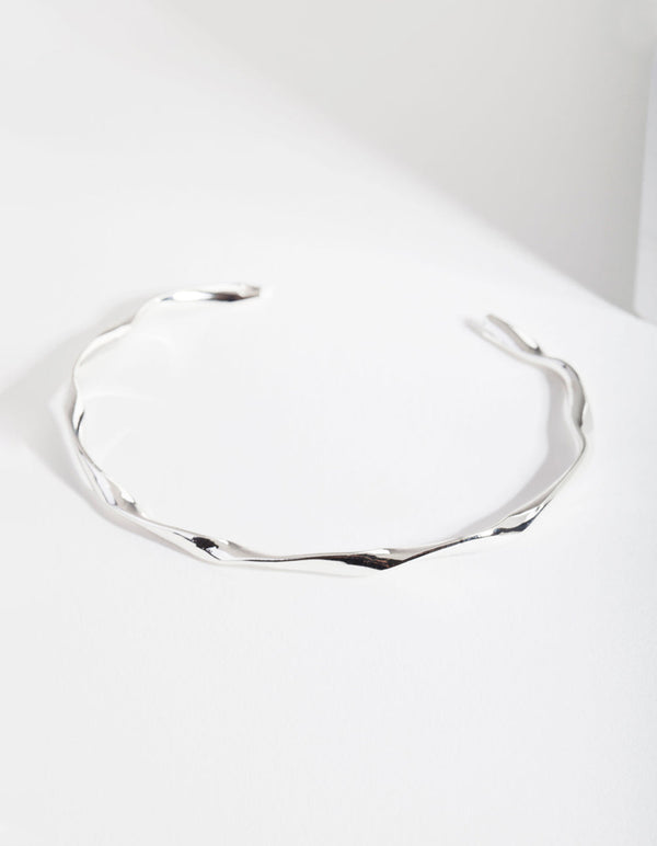 Real Silver Plated Twist Bangle