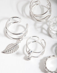 Silver Mixed Leaf Ear Stack - link has visual effect only