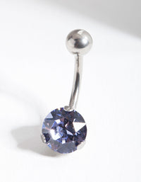 Surgical Steel Purple Stone Belly Bar - link has visual effect only
