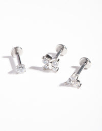 Rhodium Surgical Steel Butterfly Flatback Pack - link has visual effect only