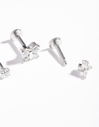 Rhodium Surgical Steel Butterfly Flatback Pack - link has visual effect only