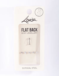 Surgical Steel Cubic Zirconia Flat Back Pack - link has visual effect only