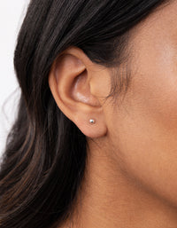 Sterling Silver Mini Textured Hoop Stud Earring Pack - link has visual effect only
