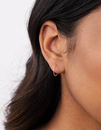 Sterling Silver Hammered Hoop Earrings - link has visual effect only