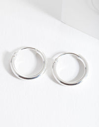 Sterling Silver Mini Polished Hoop Earrings - link has visual effect only