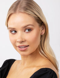 Sterling Silver Satin Hoop Earring Pack - link has visual effect only