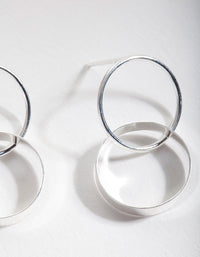 Sterling Silver Double Circle Drop Earrings - link has visual effect only