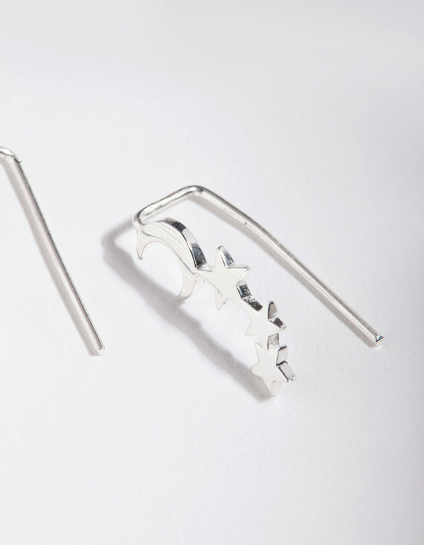 Sterling Silver Celestial Drop Earrings