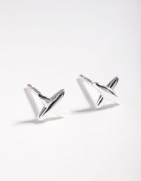 Sterling Silver Cross Stud Earrings - link has visual effect only