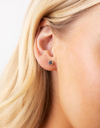 Sterling Silver Rose Stud Earring Pack - link has visual effect only
