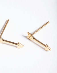 Gold Plated Sterling Silver Mini Arrow Stud Earrings - link has visual effect only