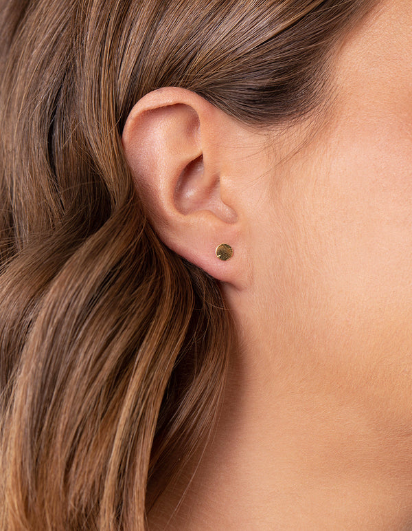 Kolczyki ze srebra próby 925 z krążkami i linią, zestaw 2 sztuk