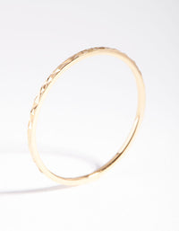 Gold Plated Sterling Silver Fine Textured Ring - link has visual effect only