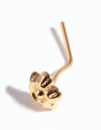 Gold Plated Sterling Silver Flower Nose Stud - link has visual effect only