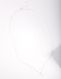 Sterling Silver Cubic Zirconia 1/4 Carat Necklace - link has visual effect only