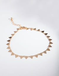 Gold Triangle Anklet - link has visual effect only