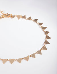 Gold Triangle Anklet - link has visual effect only