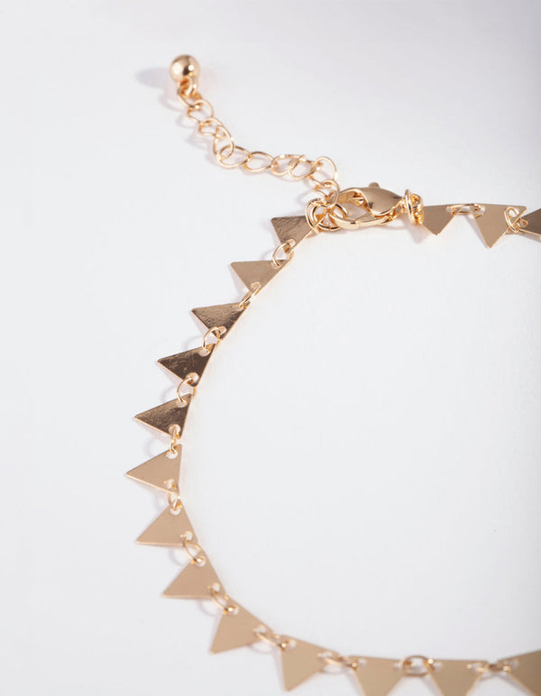 Gold Triangle Anklet