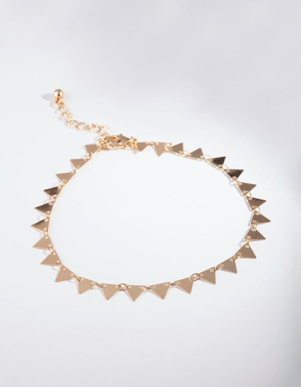 Gold Triangle Anklet
