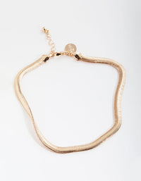 Gold Chunky Snake Chain Anklet - link has visual effect only